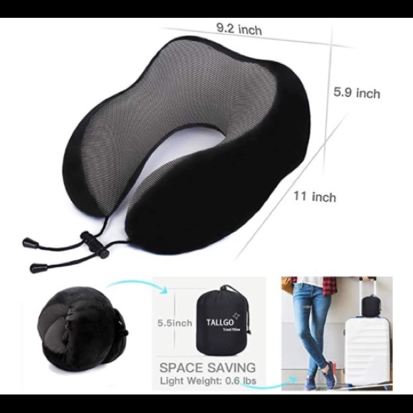 2/$20 🛍️ Tallgo Black Travel Neck Pillow - Picture 5 of 5